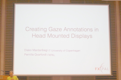 Creating Gaze Annotations in Head Mounted Displays