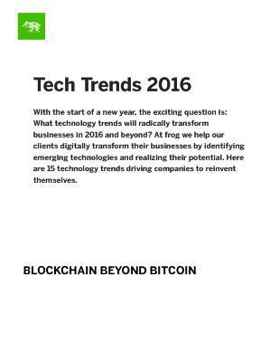 Tech Trends 2016