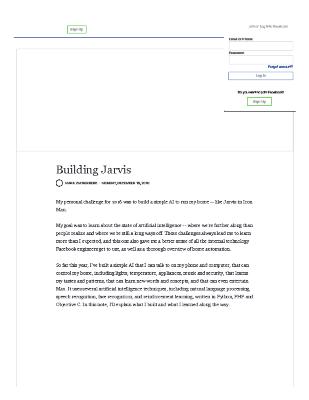 Building Jarvis