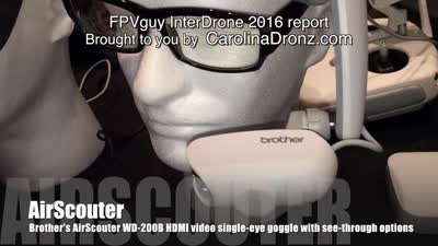 InterDrone 2016 - Brother AiRScouter HDMI Goggles