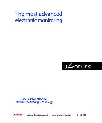 ACS Omnilink: The Most Advanced Electronic Monitoring