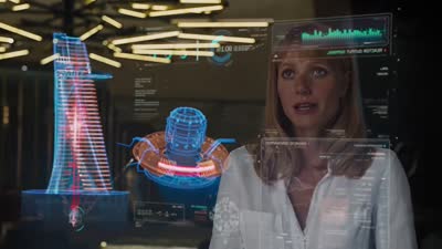 The Avengers - Pepper Holographic Interface