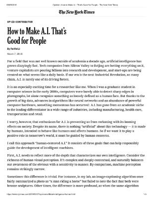How to Make A.I. That’s Good for People