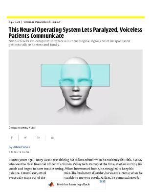 This Neural Operating System Lets Paralyzed, Voiceless Patients Communicate