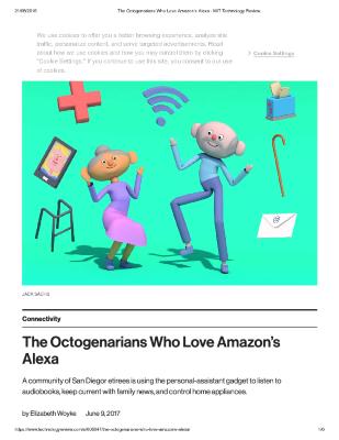 The Octogenarians Who Love Amazon’s Alexa