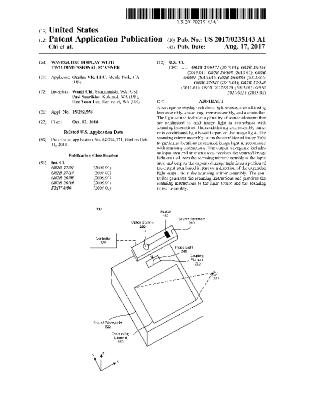 Waveguide display with two-dimensional scanner (Patent US20170235143A1)