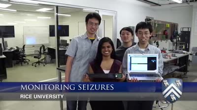 Rice University engineering students' belt sends signals wirelessly for seizure monitoring