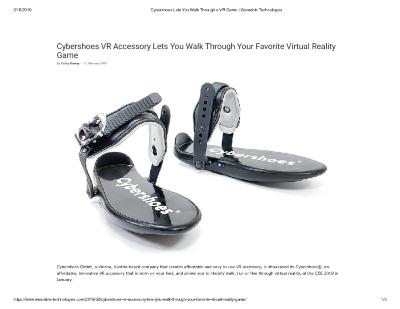 Cybershoes VR Accessory Lets You Walk Through Your Favorite Virtual Reality Game