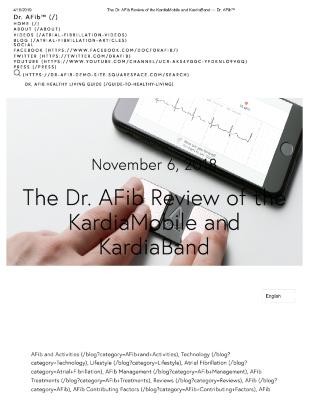 The Dr. AFib Review of the KardiaMobile and KardiaBand