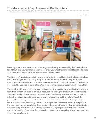 The Measurement Gap: Augmented Reality In Retail