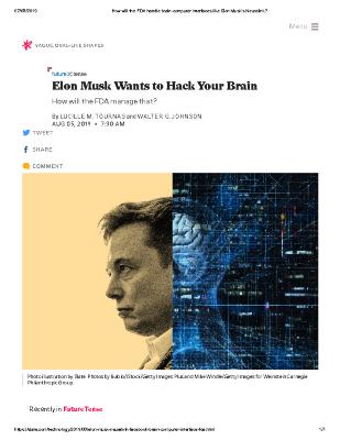 Elon Musk Wants to Hack Your Brain