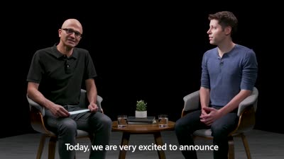 Satya Nadella and Sam Altman discuss Microsoft and OpenAI partnership