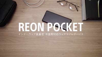 インナーウェア装着型 冷温両対応ウェアラブルデバイス REON POCKET