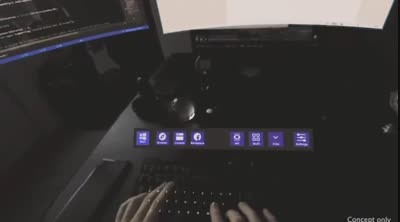 Mixed Reality concept for remote work from Facebook