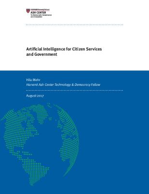 Artificial Intelligence for Citizen Services and Government
