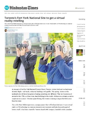 Toronto’s Fort York National Site to Get a Virtual Reality Retelling 