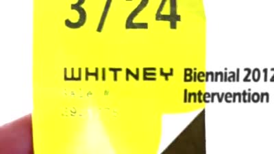 Whitney Biennial 2012 AR Intervention