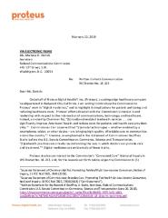 Final Proteus Letter to the Federal Communications Commission
