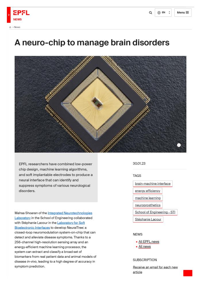 A neuro-chip to manage brain disorders
