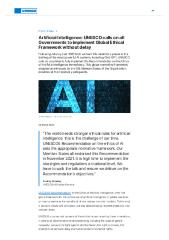 Artificial Intelligence: UNESCO calls on all Governments to implement Global Ethical Framework without delay