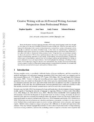 Creative Writing with an AI-Powered Writing Assistant: Perspectives from Professional Writers