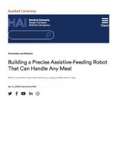 Building a Precise Assistive-Feeding Robot That Can Handle Any Meal